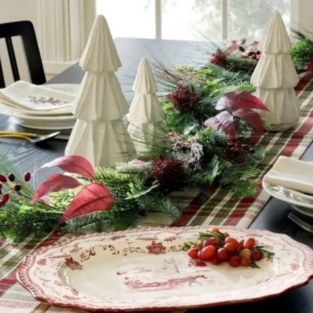 Threshold Studio McGee White Ceramic Christmas Tree Decor